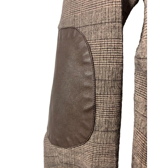 Y2K Tweed Jacket 12 Petite Elbow Patches Teacher Academia Capsule Office - Picture 3 of 7